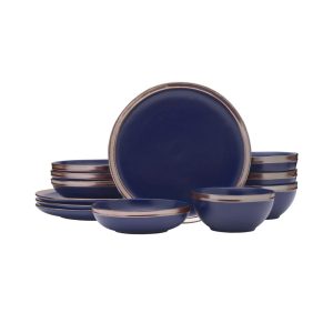 Miller Blue 12 Piece Dinnerware Set. Service for 4