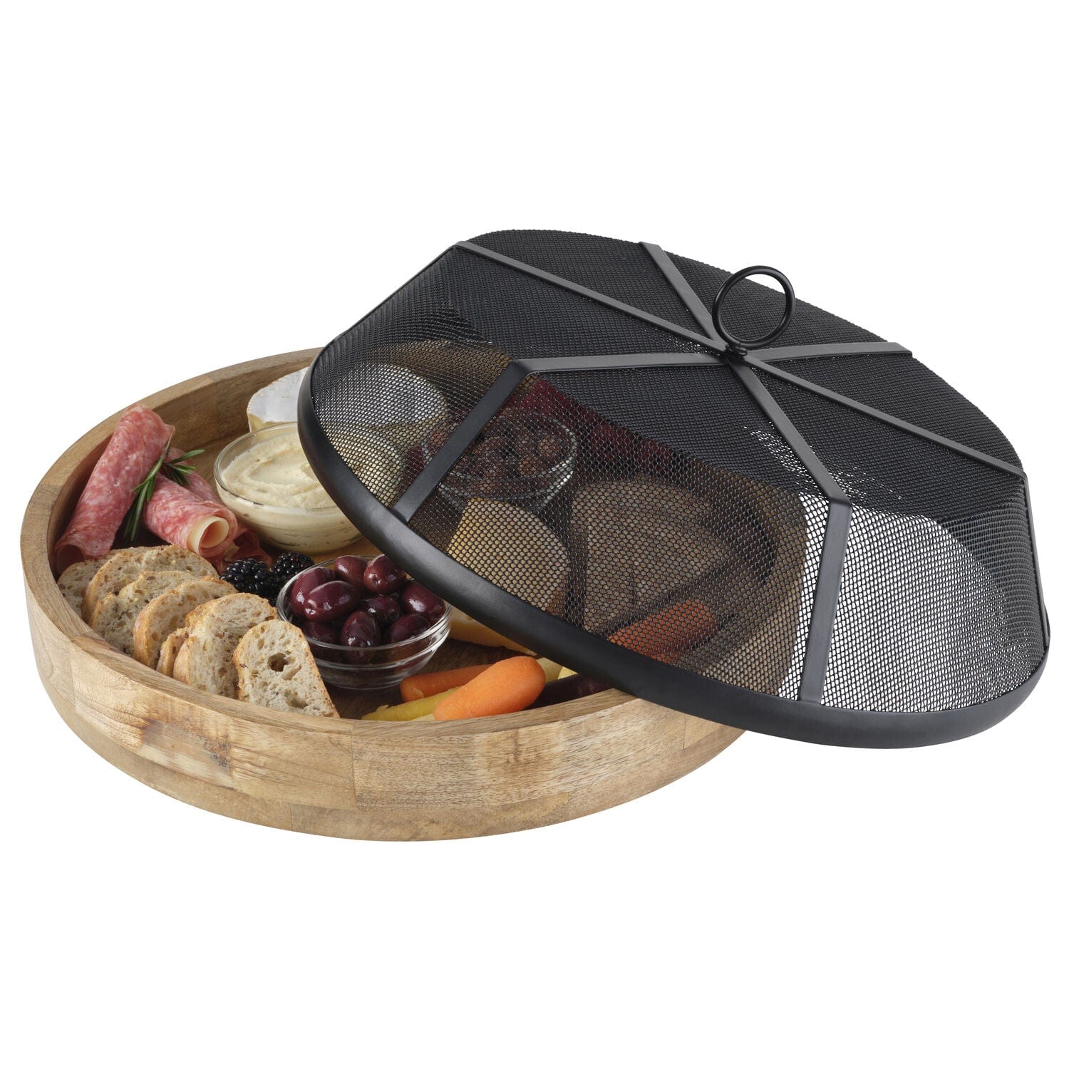 Lazy Susan Serve Tray with Cover