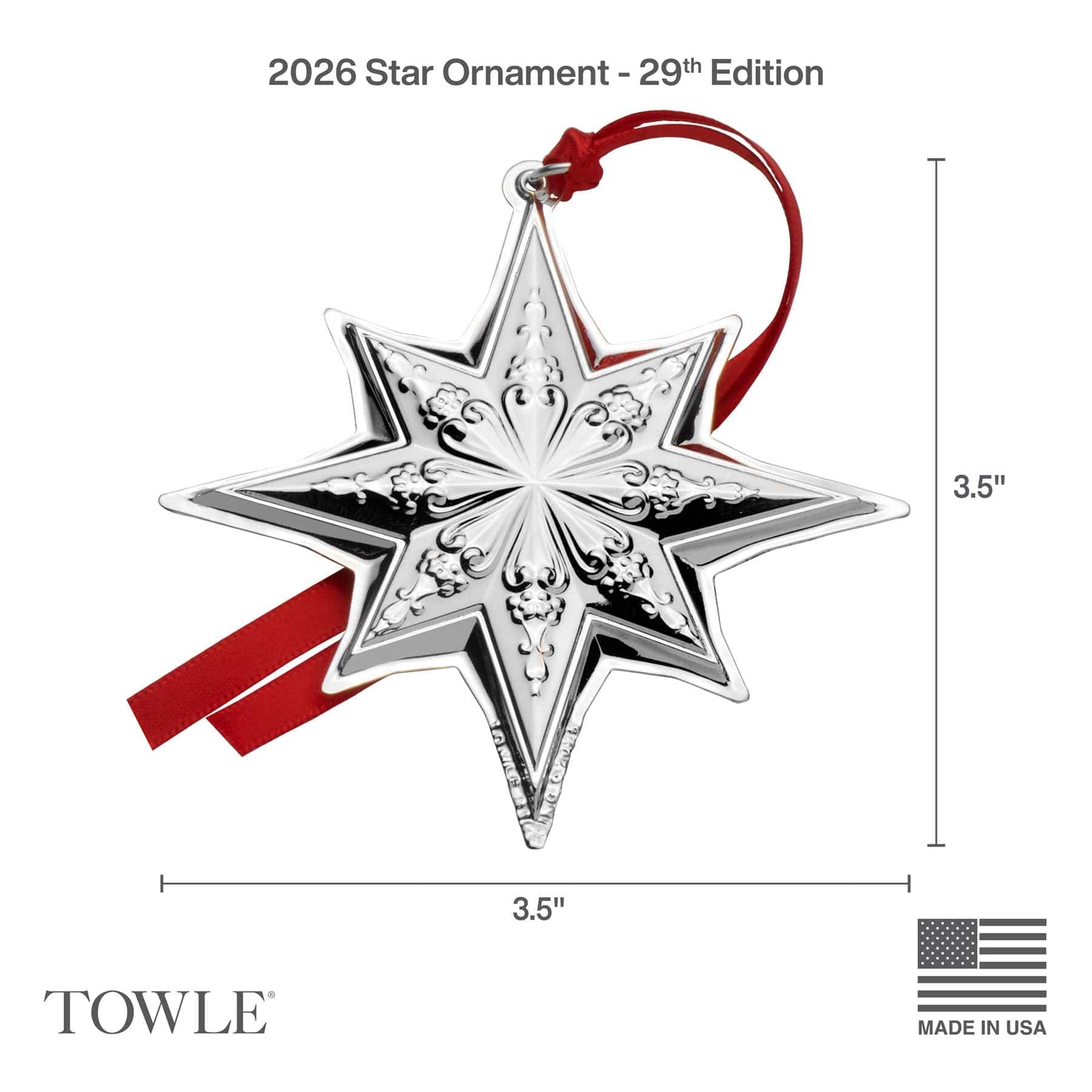 2025 Sterling Star Ornament 29th Edition - Image 3