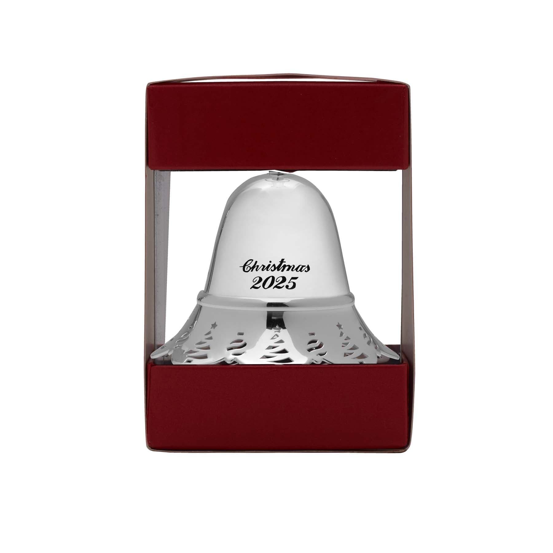 2025 Silver Plate Pierced Musical Bell Ornament 45th Edition - Image 5