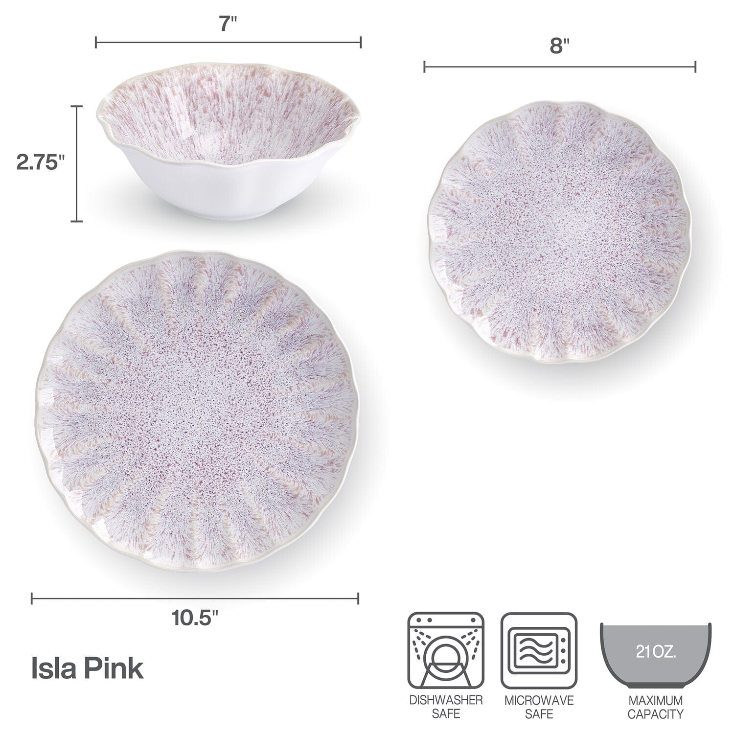 Isla 12 Piece Dinnerware Set. Service For 4 - Image 5