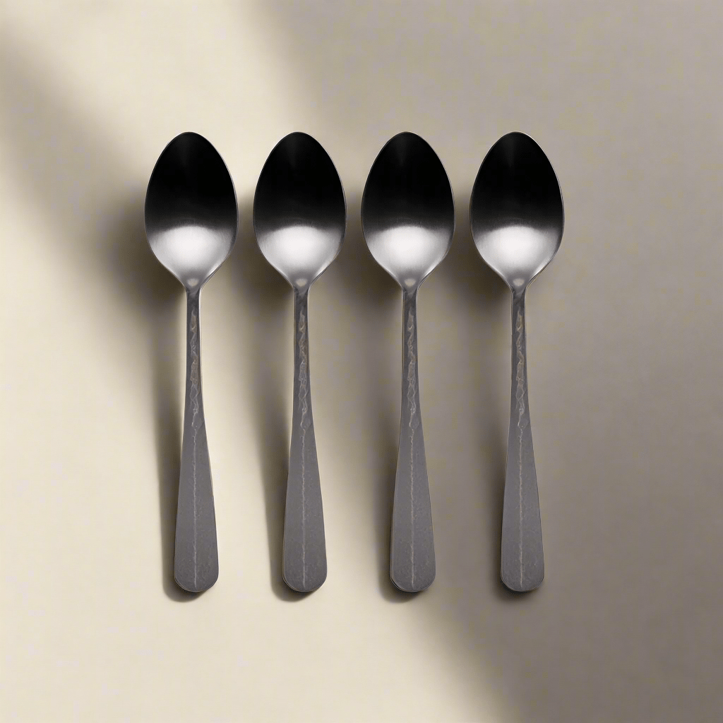 Sable Black Set of 4 Mini Coffee Spoons - Image 2