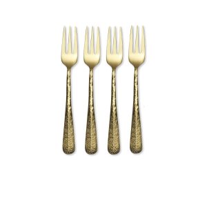 Sable Gold Set of 4 Appetizer Forks
