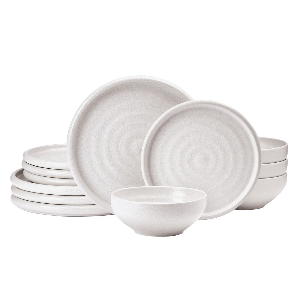 Declan Cream 12 Piece Dinnerware Set. Service for 4