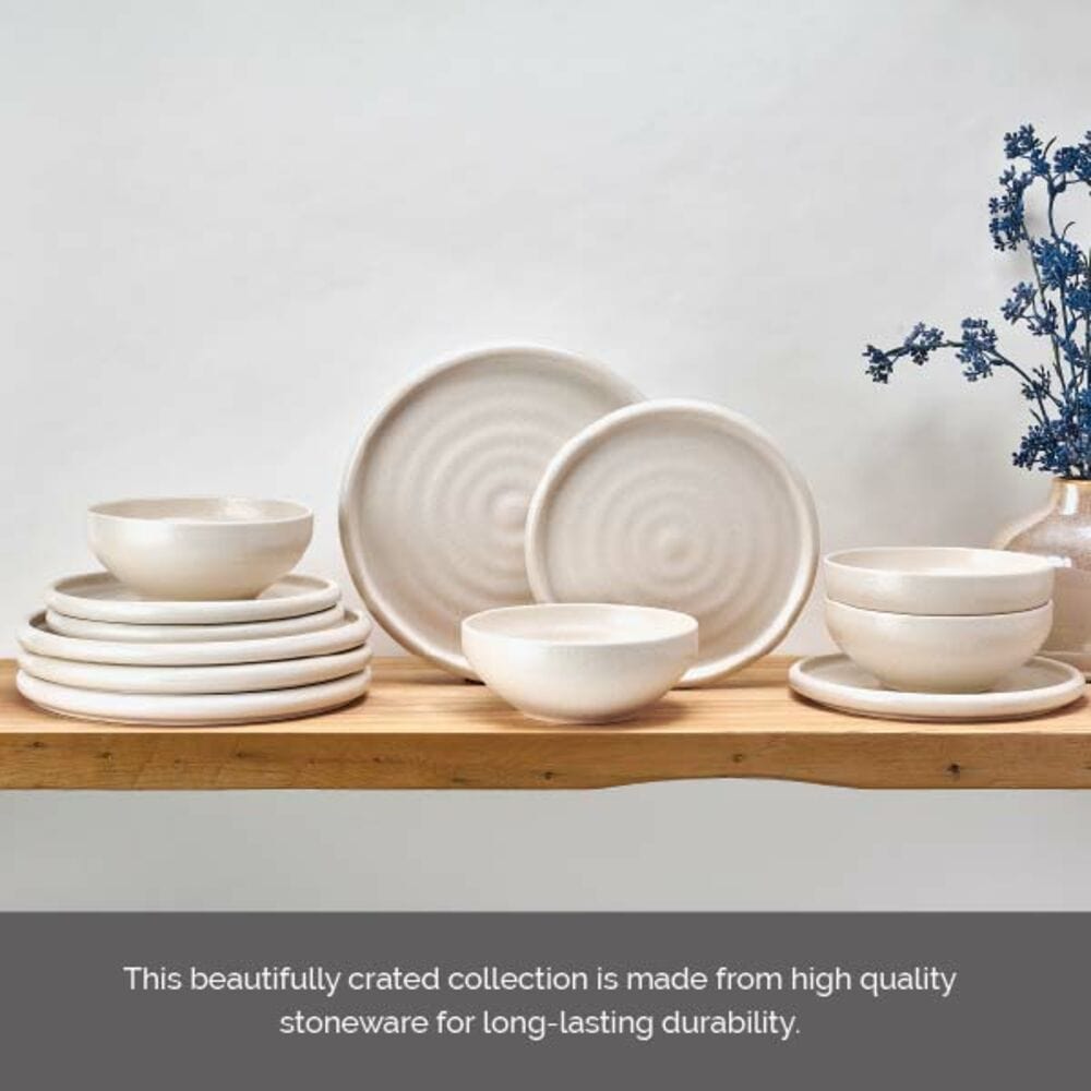 Declan Cream 12 Piece Dinnerware Set. Service for 4 - Image 10
