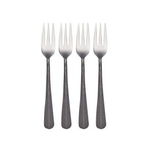 Sable Black Set of 4 Appetizer Forks
