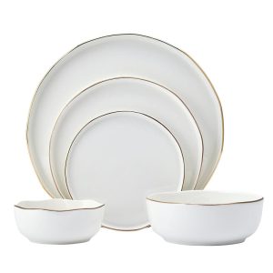 Adelaide Gold 20 Piece Dinnerware Set. Service for 4