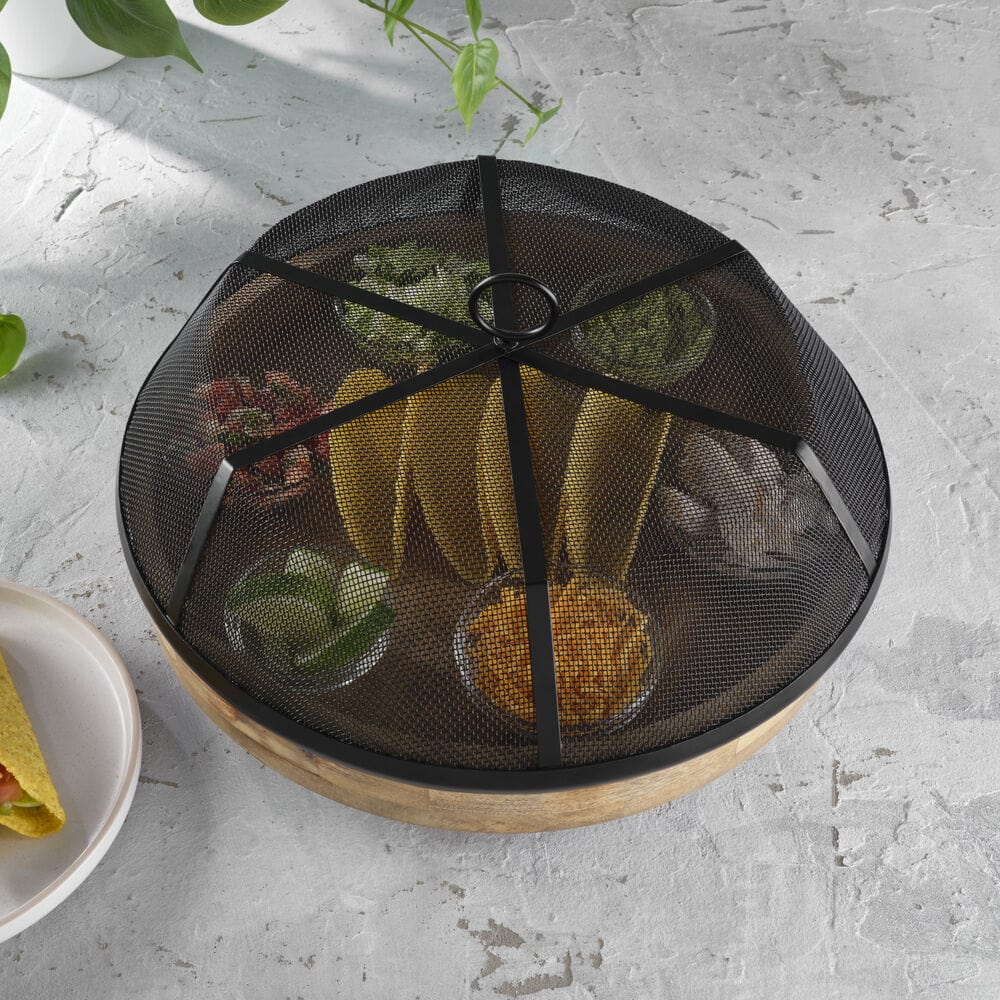 Lazy Susan Serve Tray with Cover - Image 4