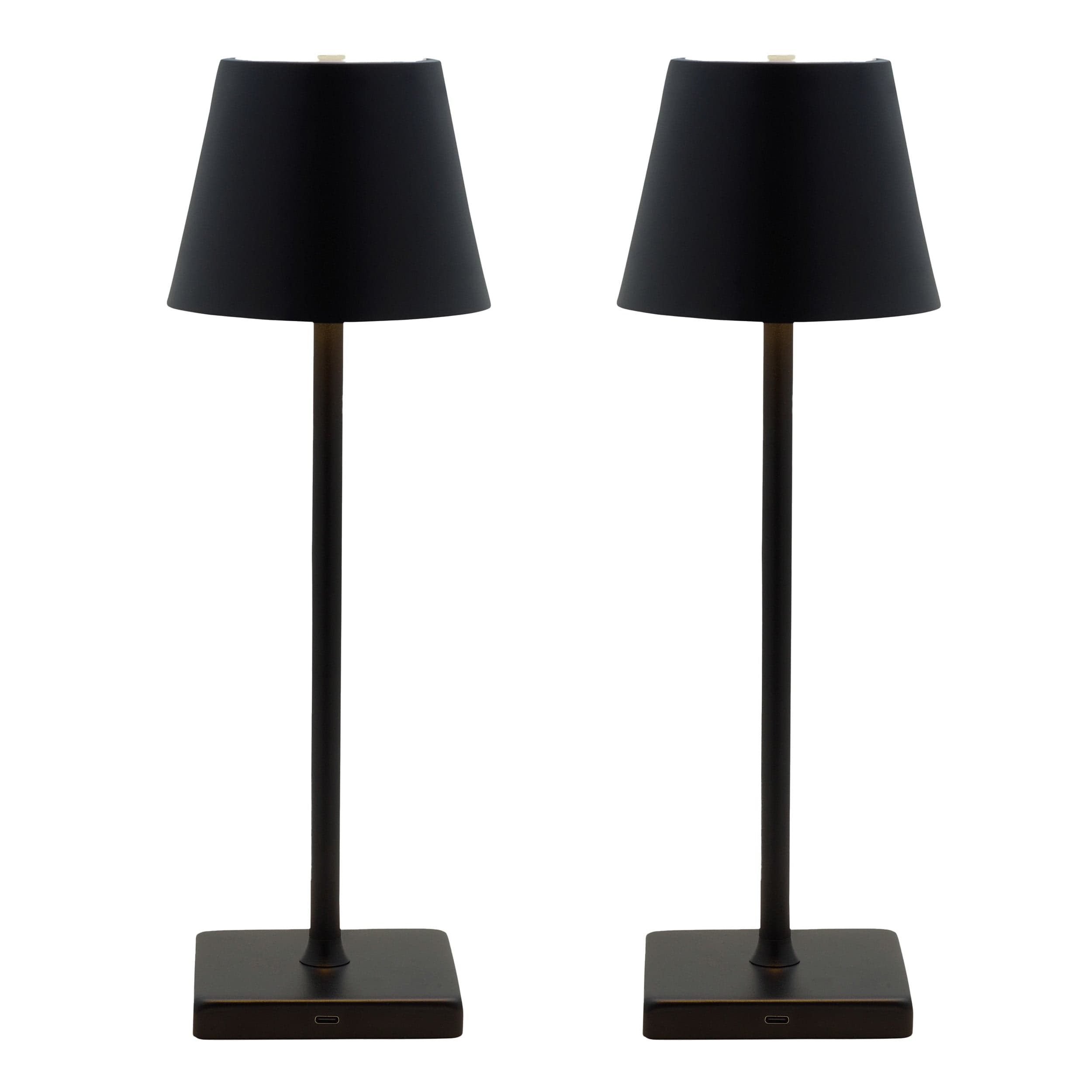 Cordless Rechargeable Set of 2 Table Lamps