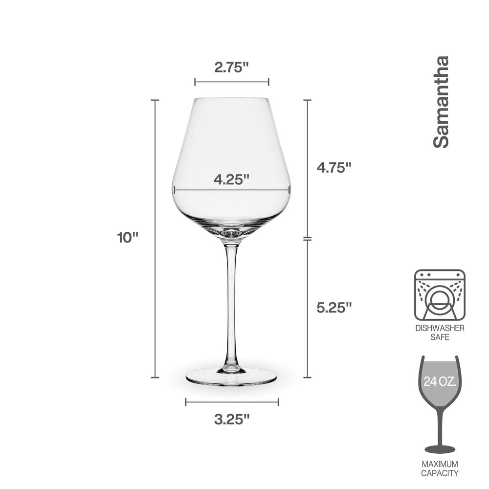 Samantha Set of 4 Red Wine Glasses - Image 4