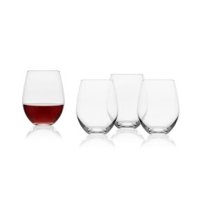 Samantha Set of 4 Stemless Wine Glasses