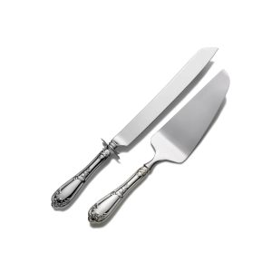 Venzia 2 Piece Sterling Cake Knife and Server Set