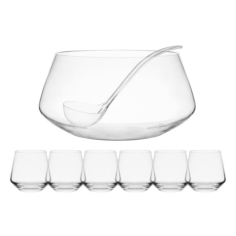 Akimbo 8 Piece Punch Bowl Set
