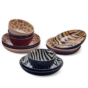 Amari 12 Piece Dinnerware Bowl Set. Service for 4