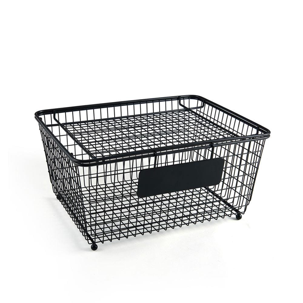 Chalkboard Stacking Storage Basket with Lid - Image 4
