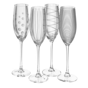 Cheers? Set of 4 Flutes