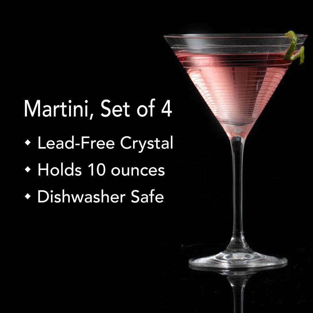 Cheers? Set of 4 Martini Glasses - Image 3