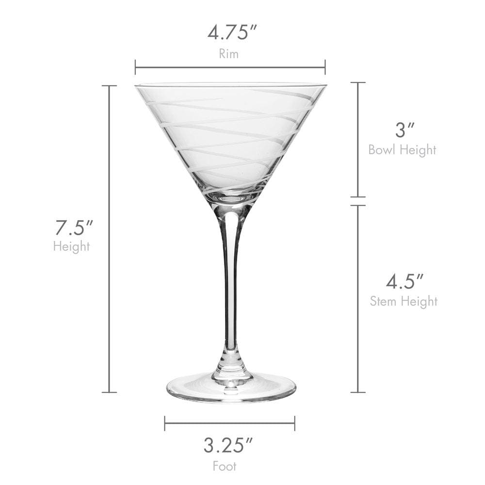 Cheers? Set of 4 Martini Glasses - Image 4