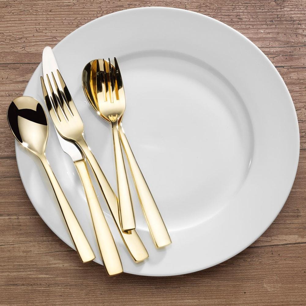 Delano Gold Plated 20 Piece Flatware Set. Service for 4 - Image 2