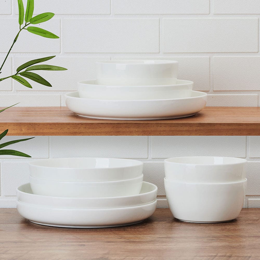 Delray 9 Piece Dinnerware Bowl Set. Service for 3 - Image 3