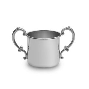 Double Handle Pewter Baby Cup