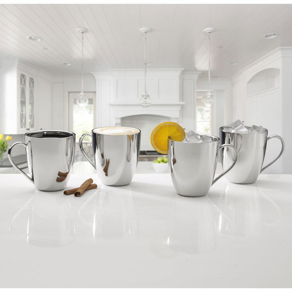 Double Wall Stainless Steel Set of 4 Mugs - Image 2