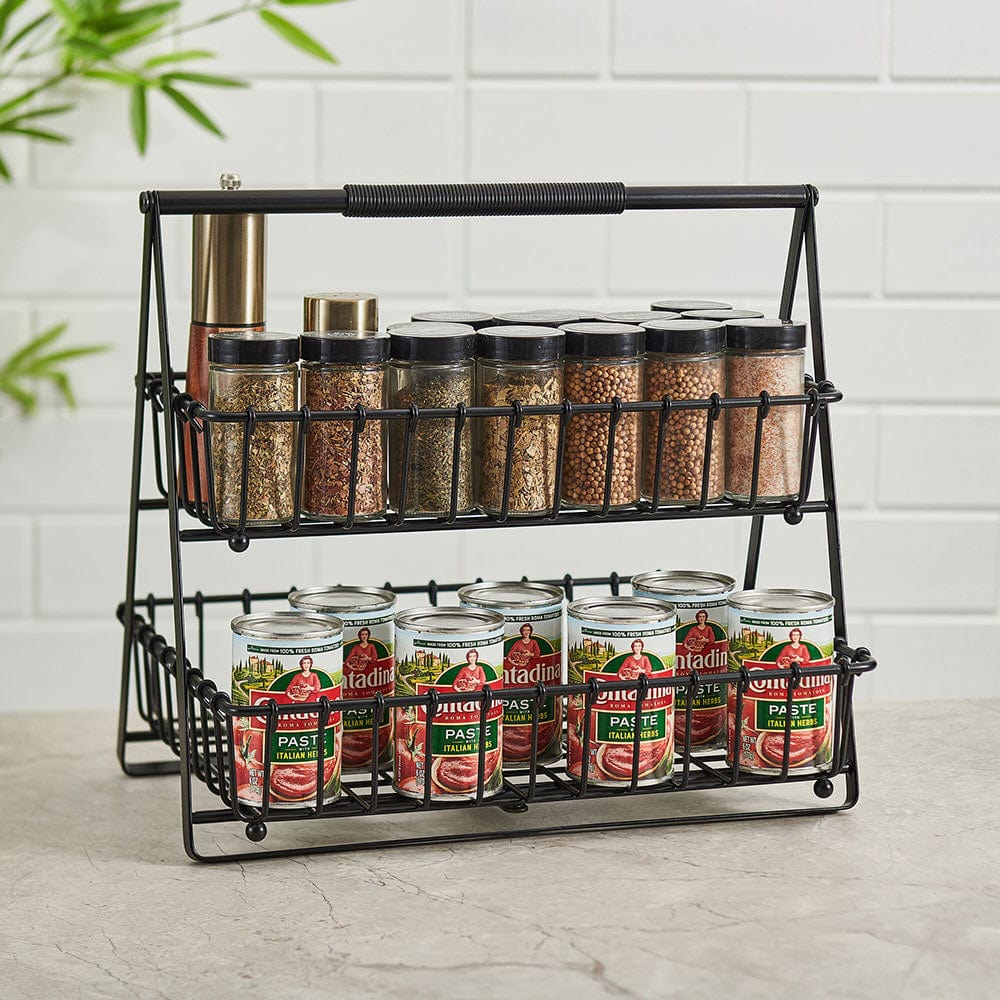 Flax 2 Tier Storage Basket - Image 4