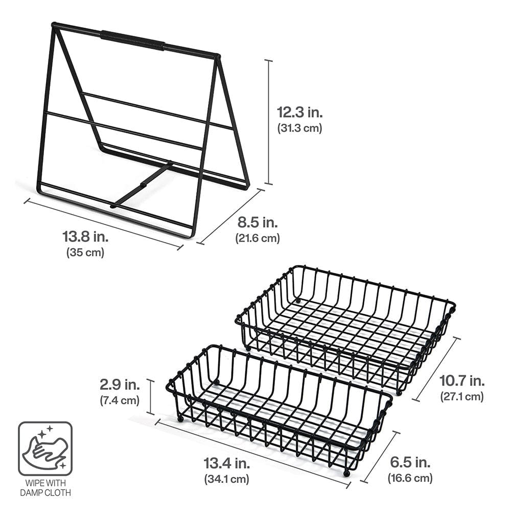 Flax 2 Tier Storage Basket - Image 5