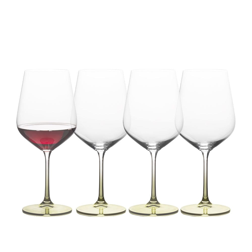Gianna Ombre Sage Set of 4 Red Wine Glasses