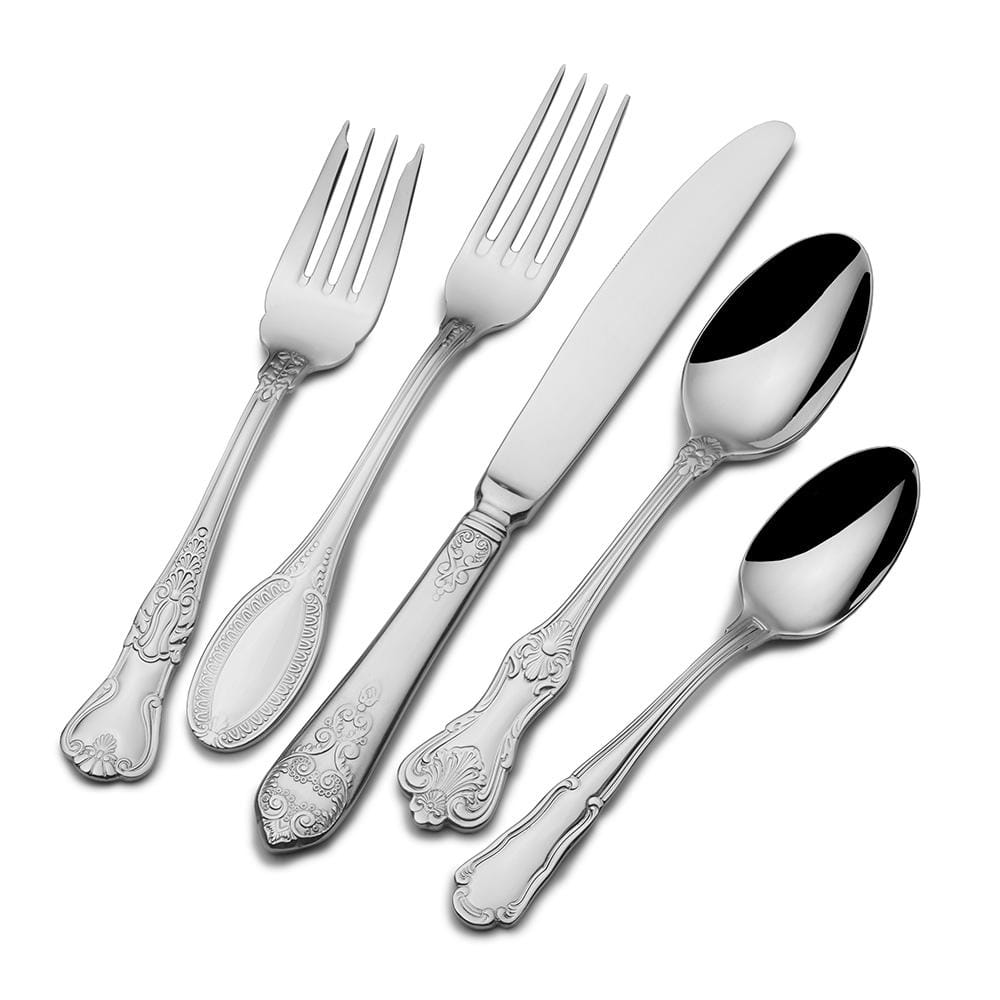 Luxe 77 Piece Flatware Set. Service for 12
