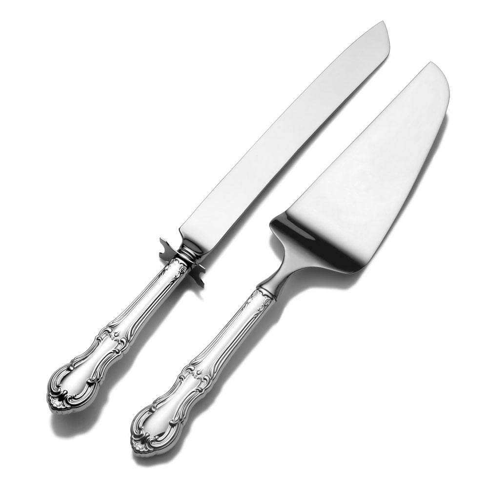 Joan of Arc Sterling Wedding Cake Knife and Server Set