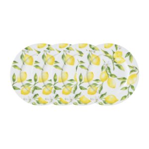 Lemons Set of 4 Salad Plates