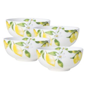Lemons Set of 4 Soup Cereal Bowls