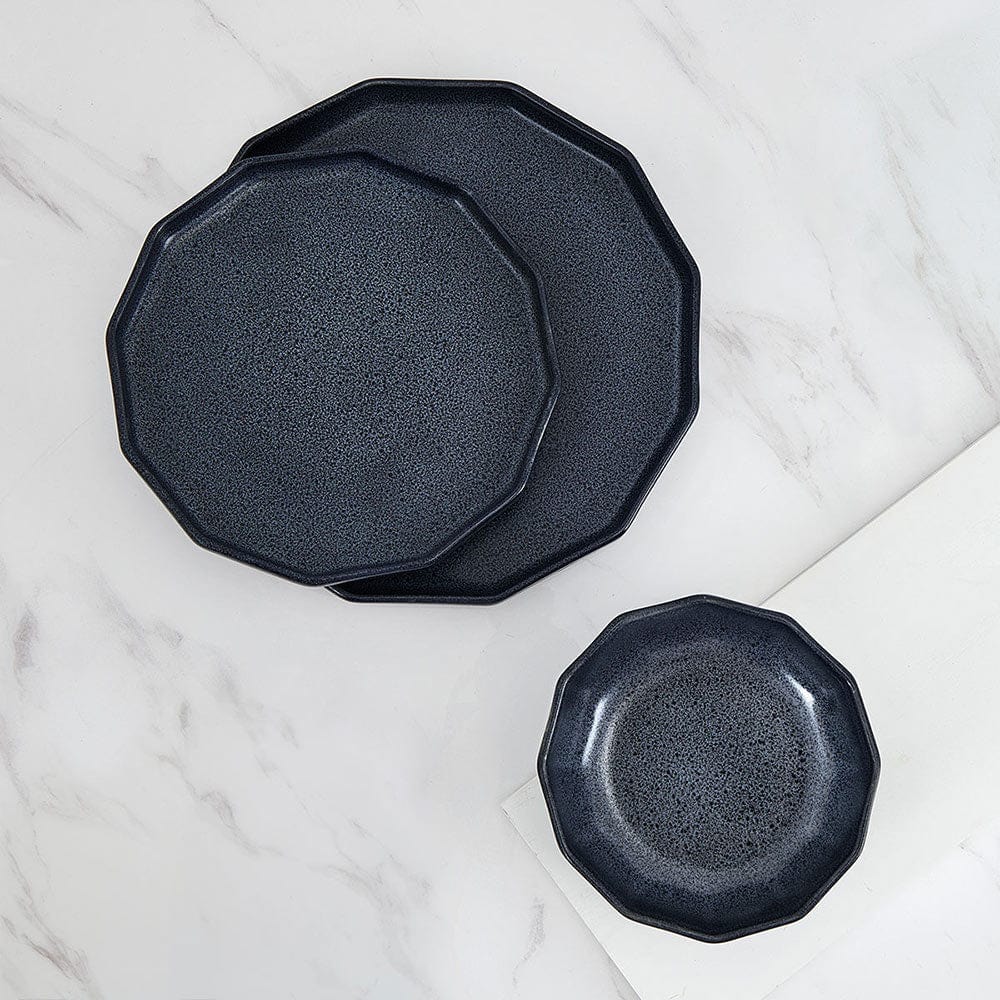 Luxor Blue 12 Piece Dinnerware Set. Service for 4 - Image 2