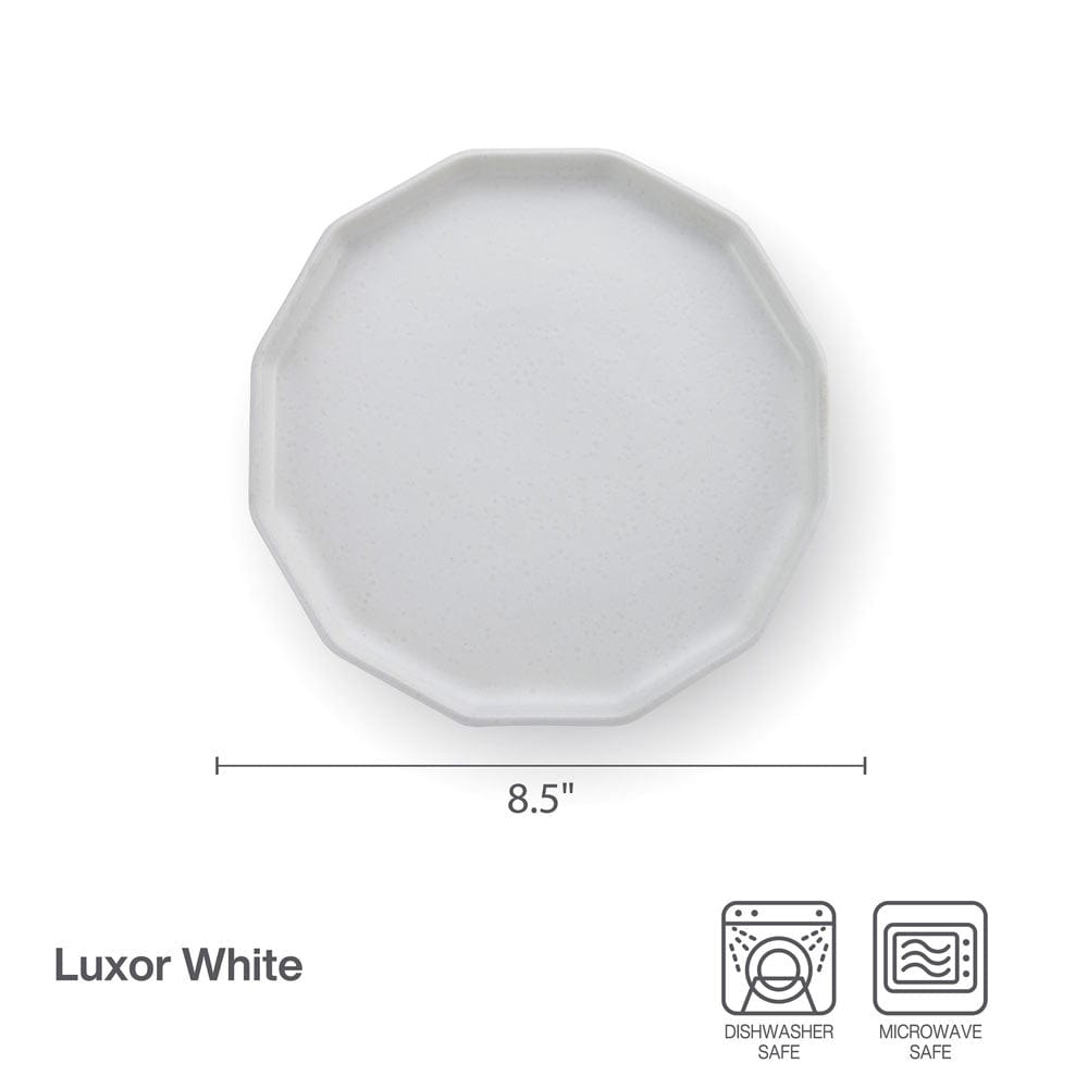 Luxor White Set of 4 Salad Plates - Image 4