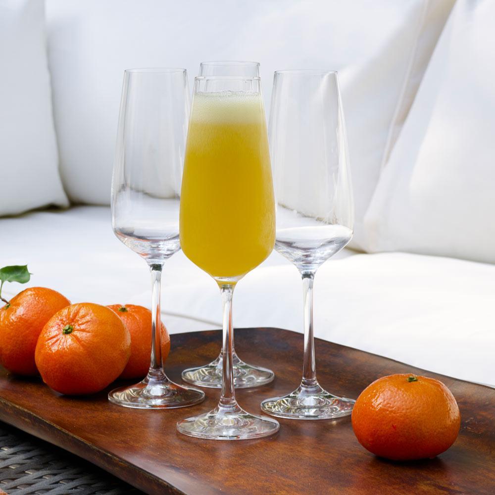 Melody Set of 4 Champagne Flute Glasses - Image 2