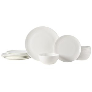 Mirabel Vegan Bone? 12 Piece Dinnerware Set. Service for 4