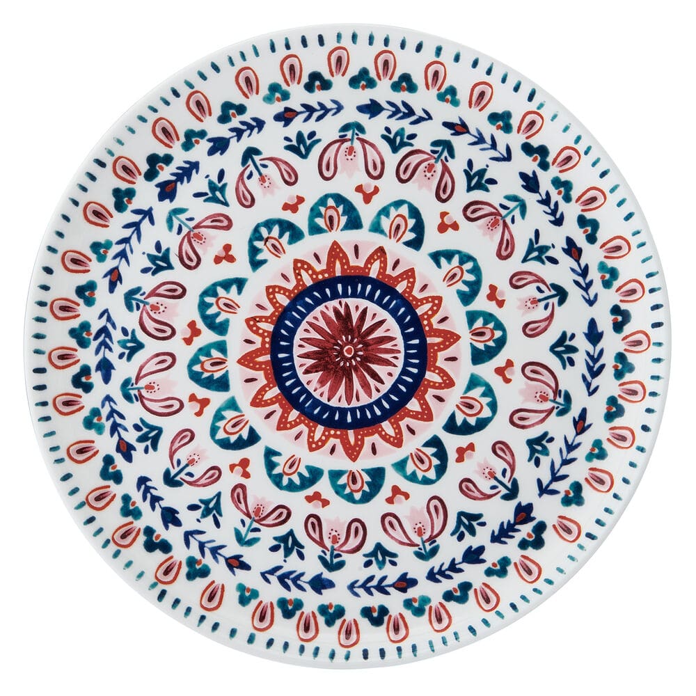 Painted Medallion Set of 4 Salad Plates - Image 6