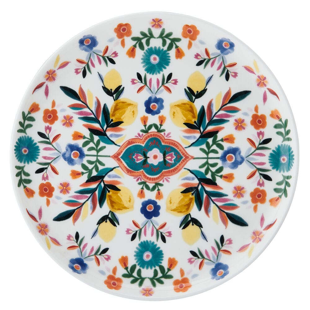 Painted Medallion Set of 4 Salad Plates - Image 7