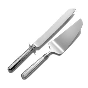 Palatina Sterling Wedding Cake Knife and Server Set