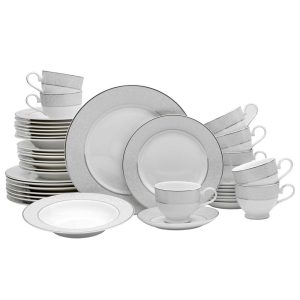 Parchment 40 Piece Dinnerware Set. Service for 8