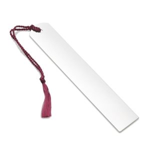 Plain Tasseled Sterling Bookmark