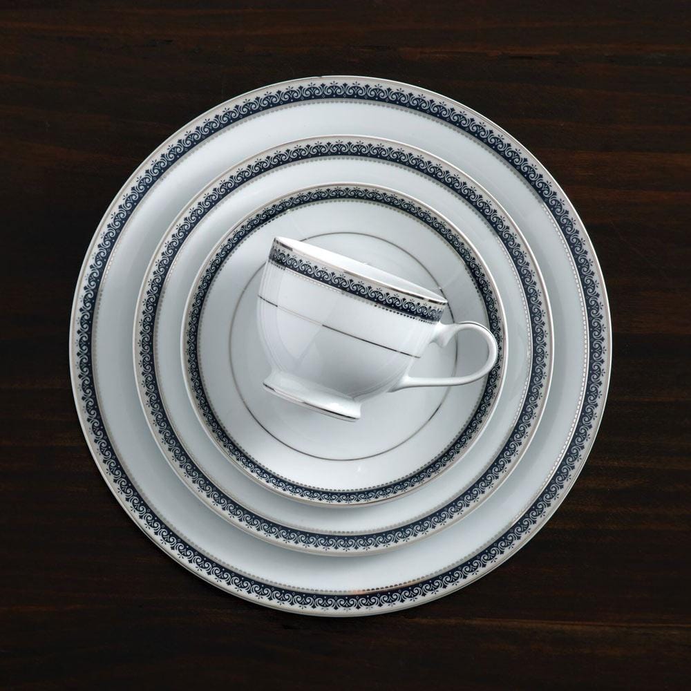 Platinum Crown Cobalt 40 Piece Dinnerware Set. Service for 8 - Image 2