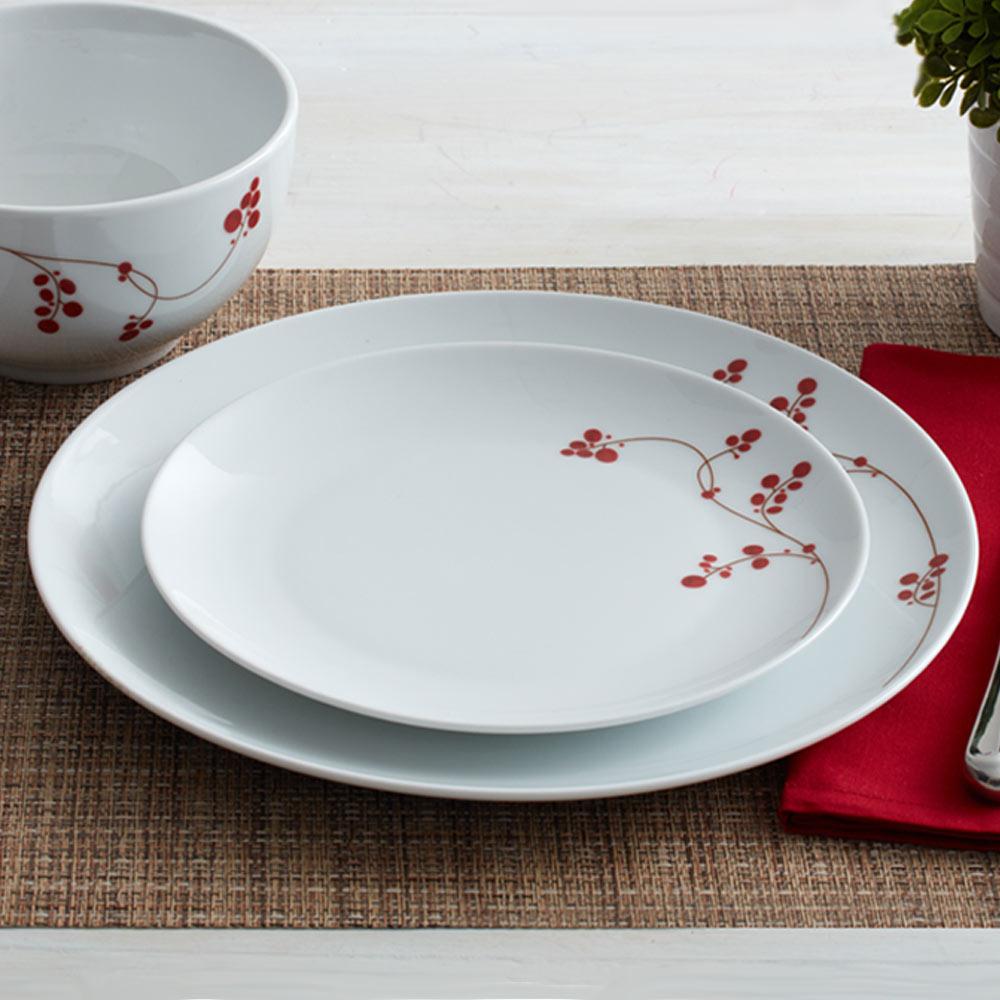 Red Berries Set of 4 Dinner Plates - Image 2