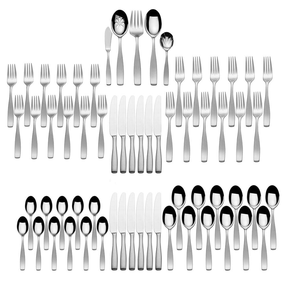 Satin Loft 65 Piece Flatware Set. Service for 12 - Image 3