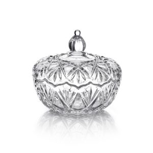 Saturn Glass Covered Candy Dish