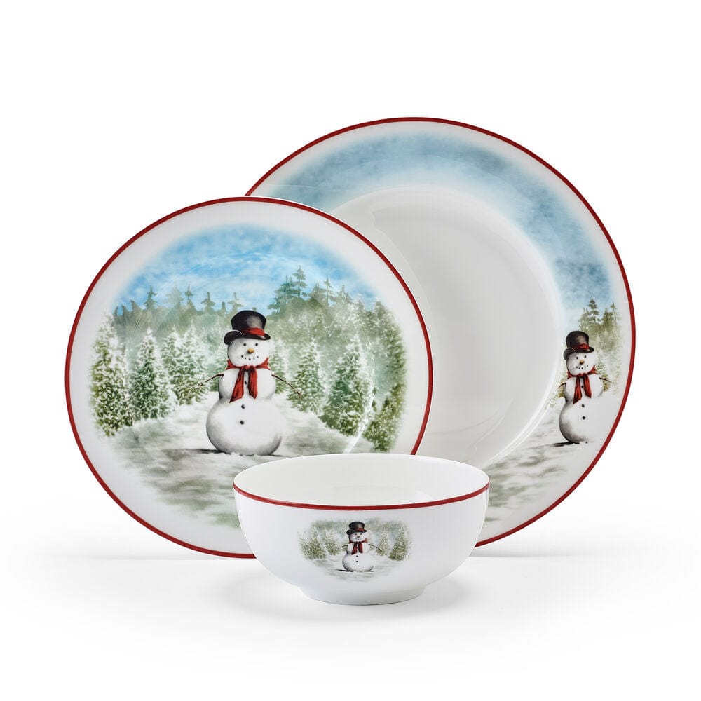 Snowman Enchantment 12 Piece Dinnerware Set. Service for 4 - Image 8