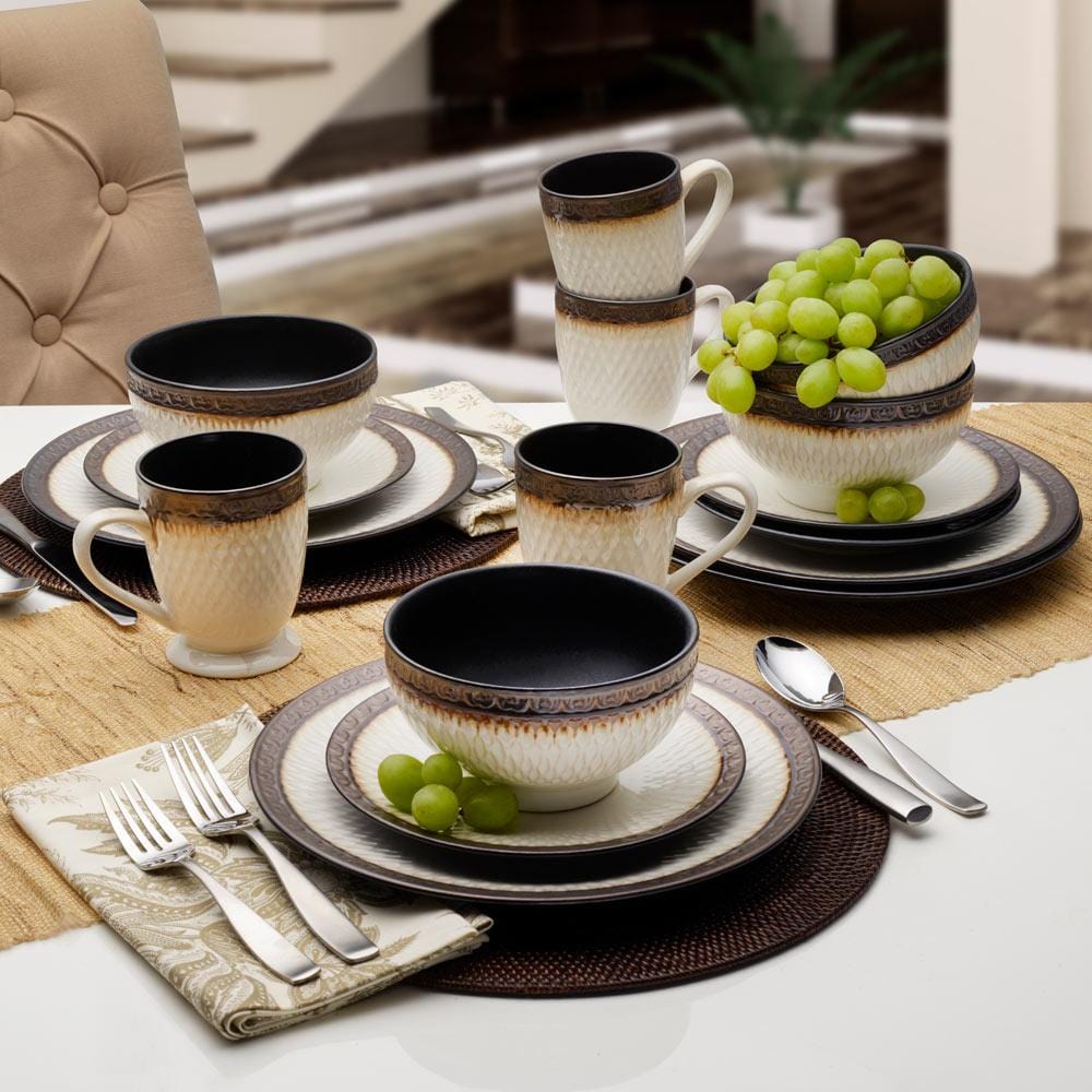 Sorrento 16 Piece Dinnerware Set. Service for 4 - Image 2