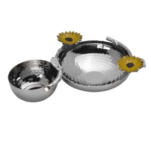 Sunflower Chip and Dip Serve Bowl