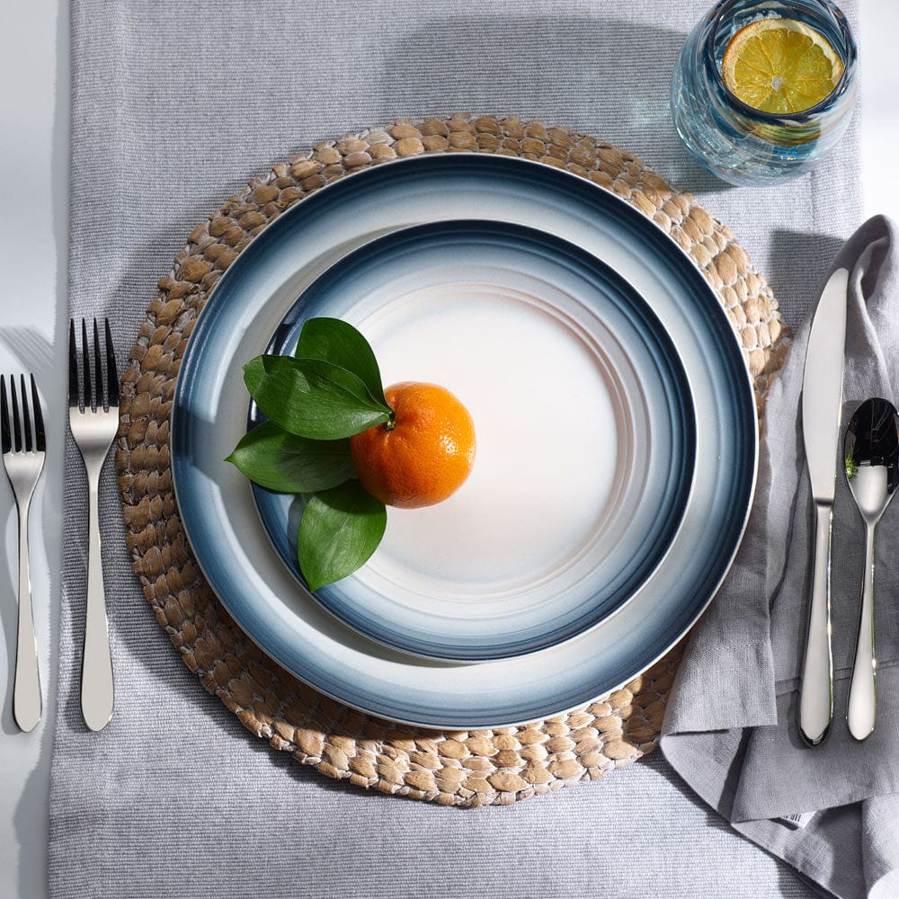 Swirl Ombre Blue 16 Piece Dinnerware Set. Service for 4 - Image 3